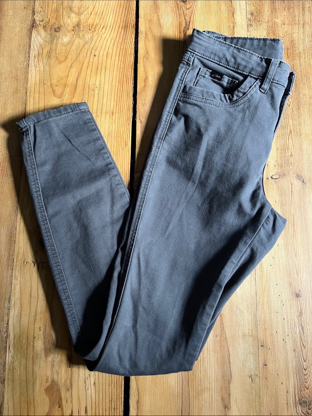 KUHL 6 Pavement Gray Kontour Skinny Pants MR Cotton Stretch